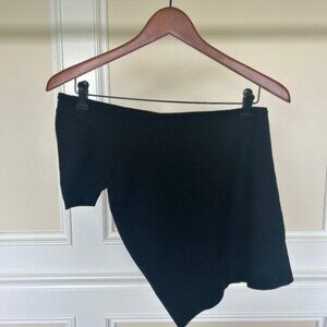 NWOT J.Crew Women's Black One-Shoulder Stretch Sweater Small